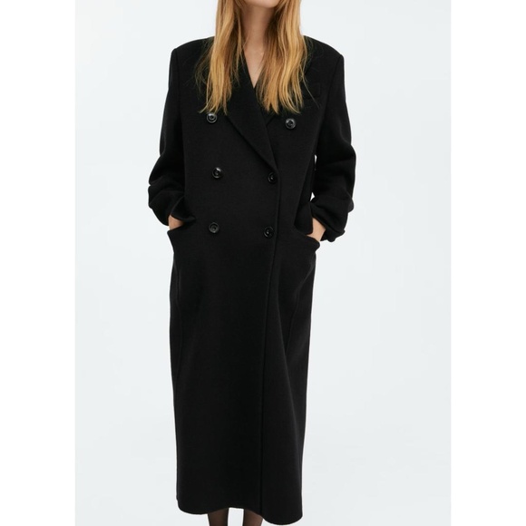 Mango MaryKate Double-Breasted Wool Coat NWT - Picture 1 of 15